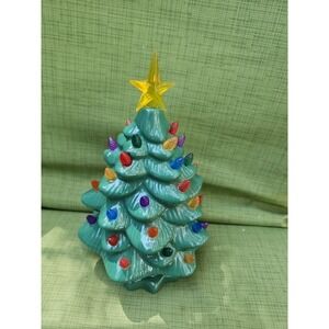 Mr. Christmas Porcelain Christmas Tree LED Lighted Nostalgia 10" Tabletop